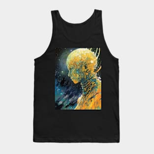 Yellow angel titan alien in outer space Tank Top